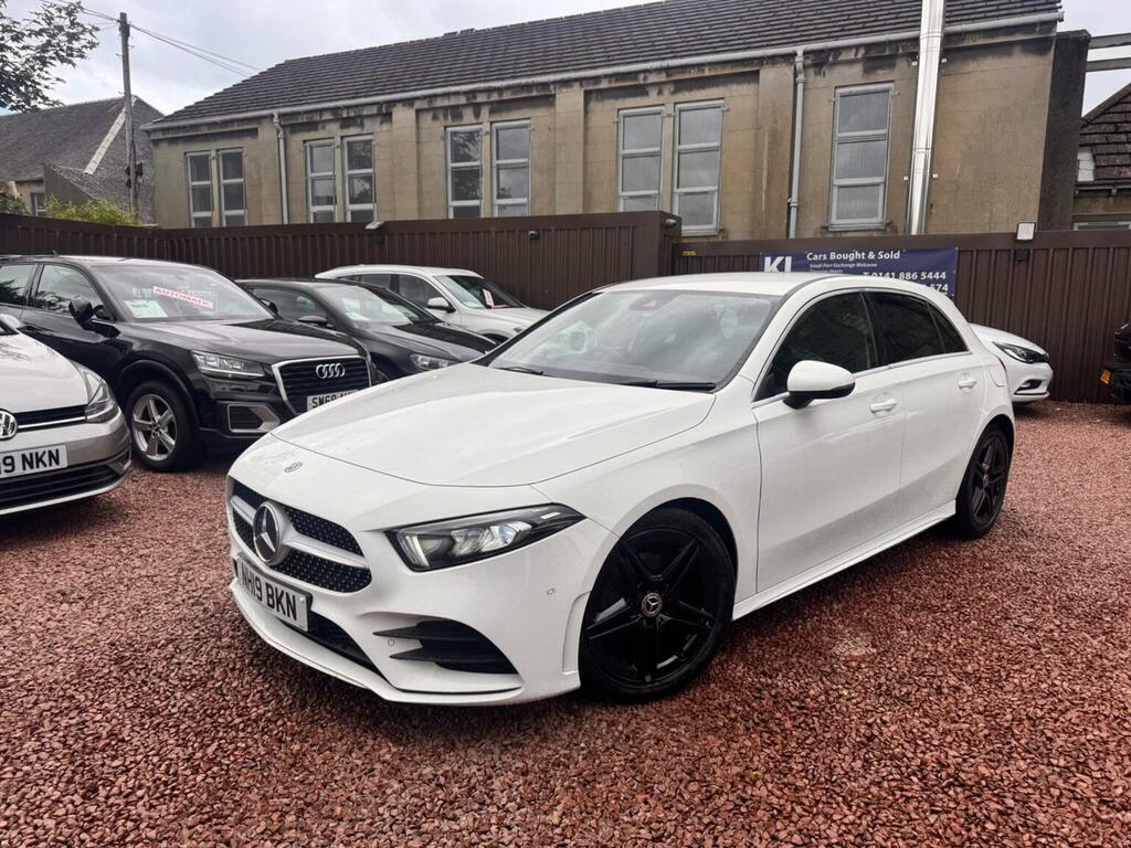 Mercedes-Benz A Class Hatchback 1.3 A180 Amg Line Executive Euro 6 S NH19BKN White