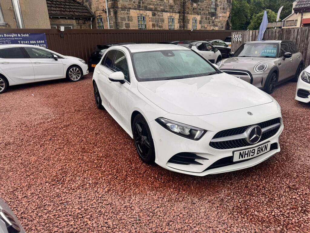 Mercedes-Benz A Class Hatchback 1.3 A180 Amg Line Executive Euro 6 S NH19BKN White #2