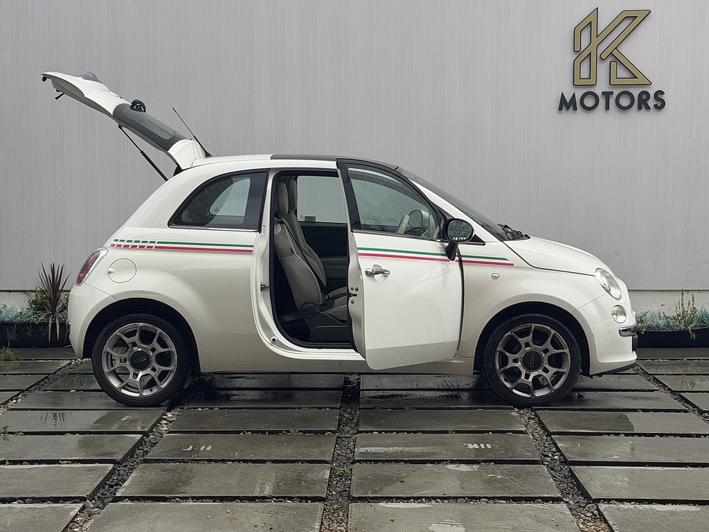 Fiat 500 1.2 Lounge Hatchback Euro 5 Ss White #4