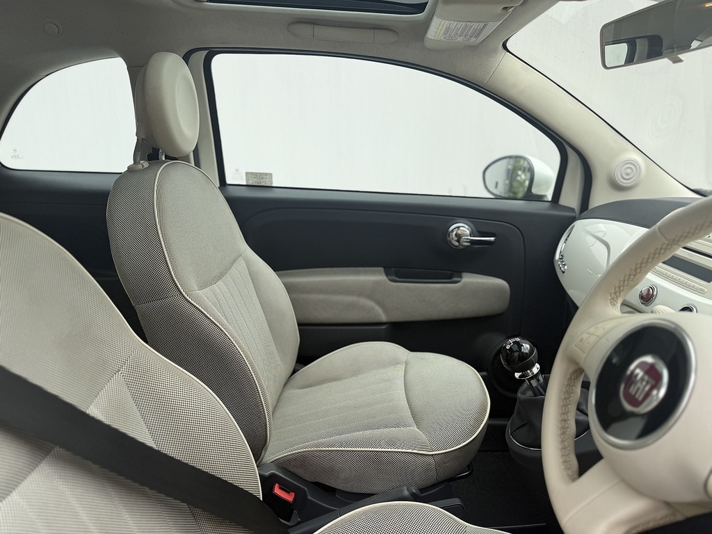 Fiat 500 1.2 Lounge Hatchback Euro 5 Ss White #6