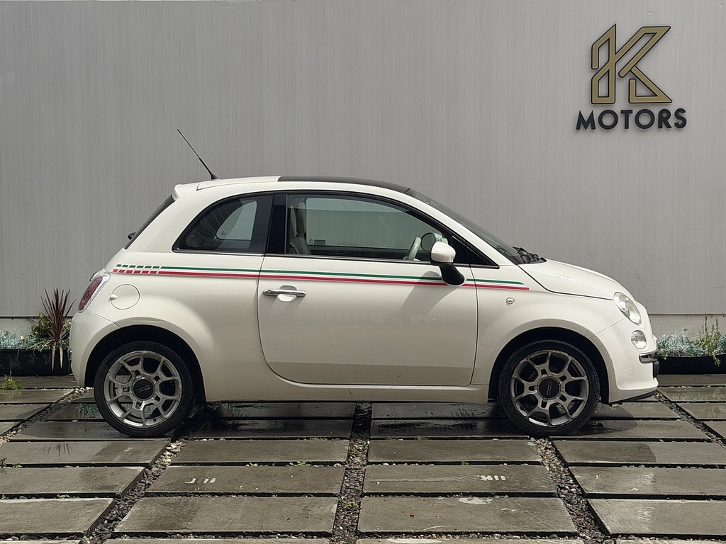 Fiat 500 1.2 Lounge Hatchback Euro 5 Ss White #3