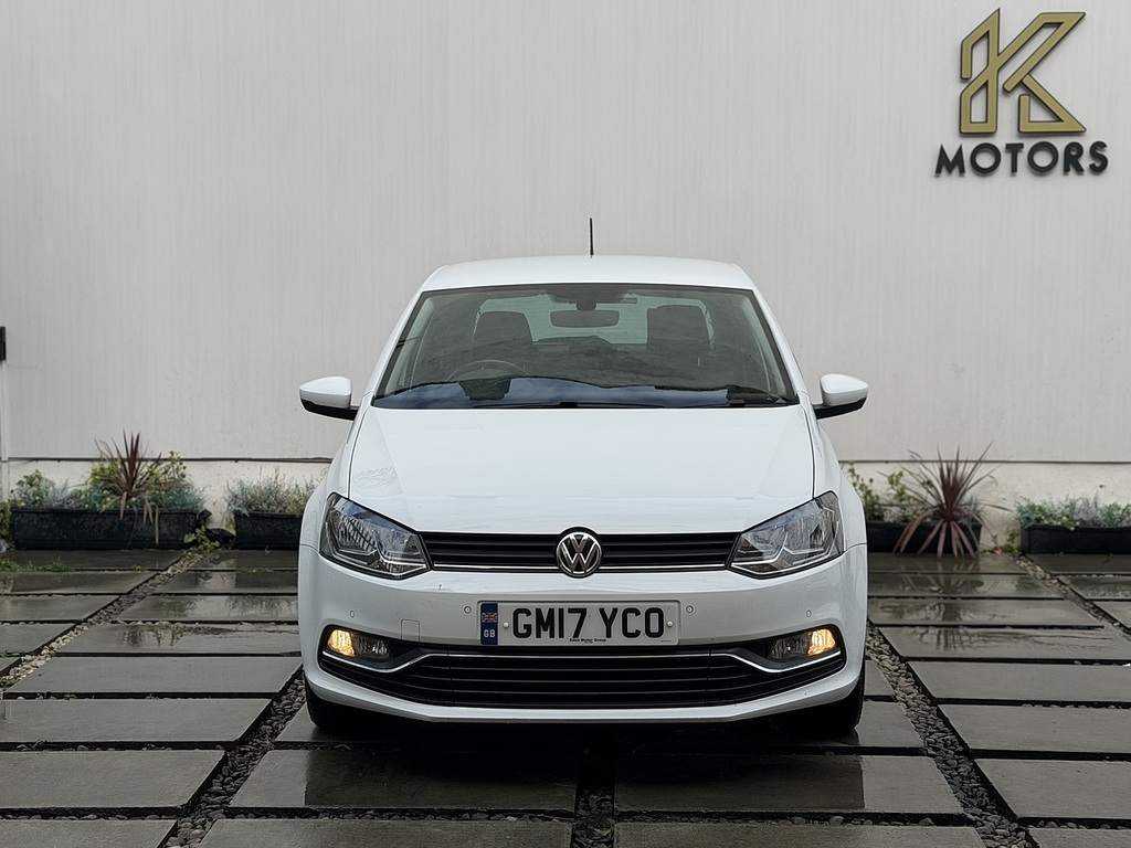 Volkswagen Polo 1.0 Bluemotion Tech Match Edition Hatchback Pe GM17YCO White #2
