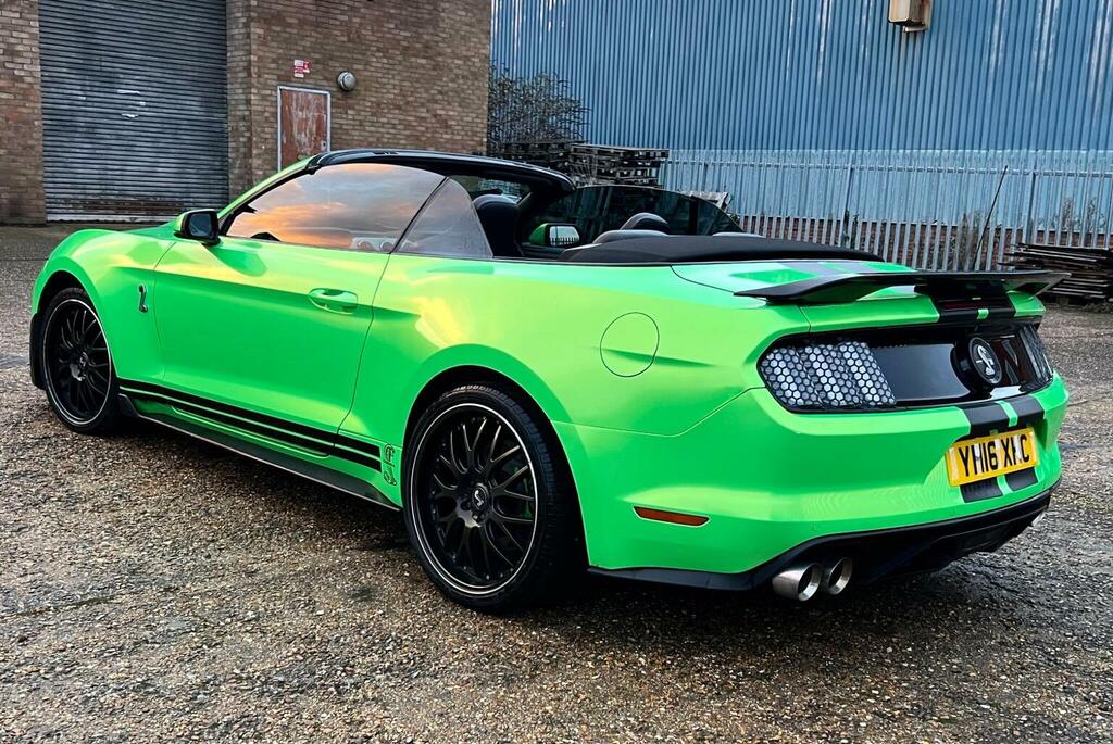 Ford Mustang Convertible 5.0 V8 Gt Selshift Euro 6 201616 YH16XHC Green #4