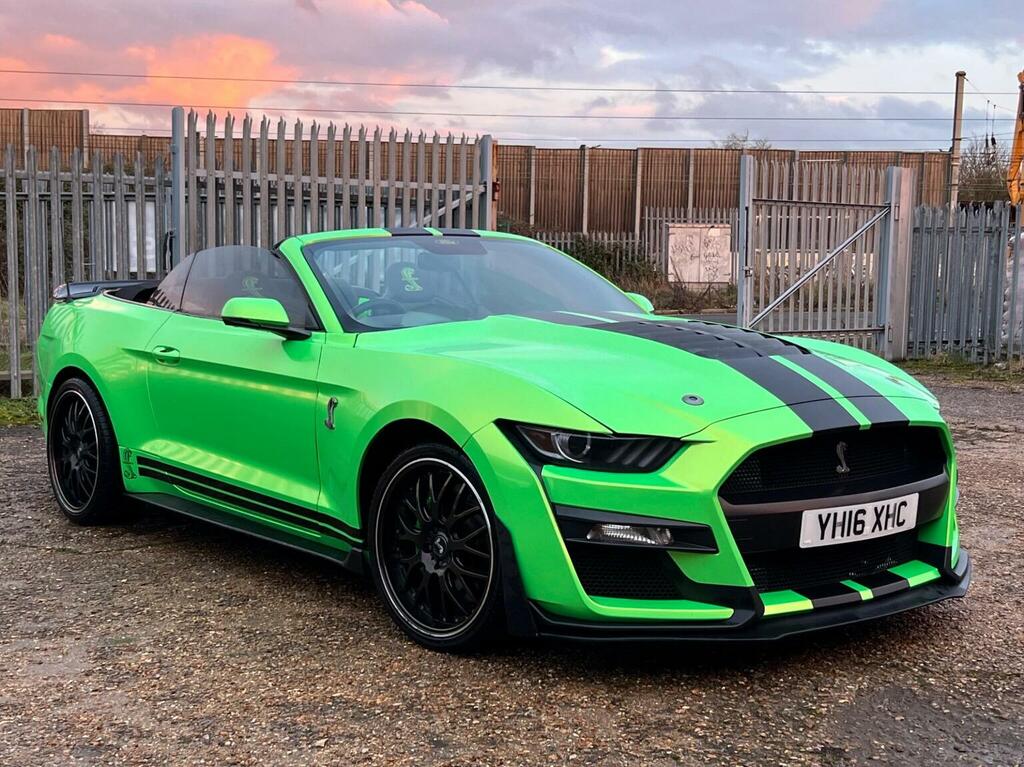 Ford Mustang Convertible 5.0 V8 Gt Selshift Euro 6 201616 YH16XHC Green #3