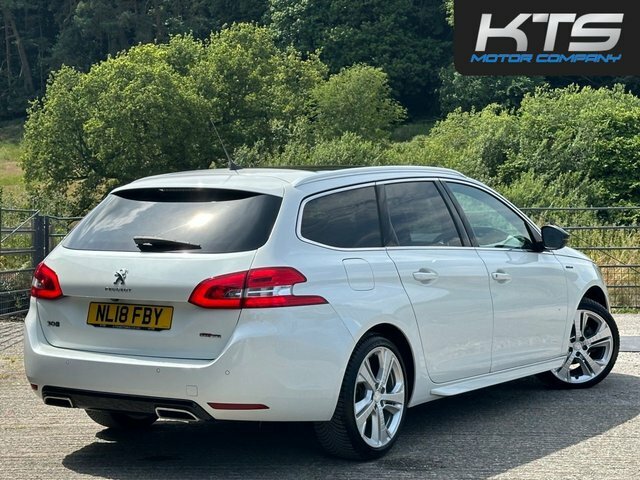 Peugeot 308 SW Puretech Gt Line Estate White #4