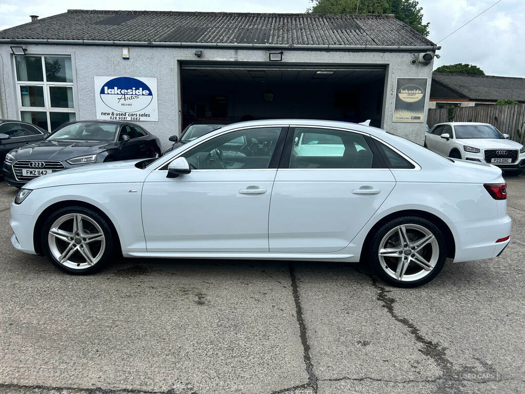 Audi A4 1.4T Fsi S Line S Tronic Leather Alc White