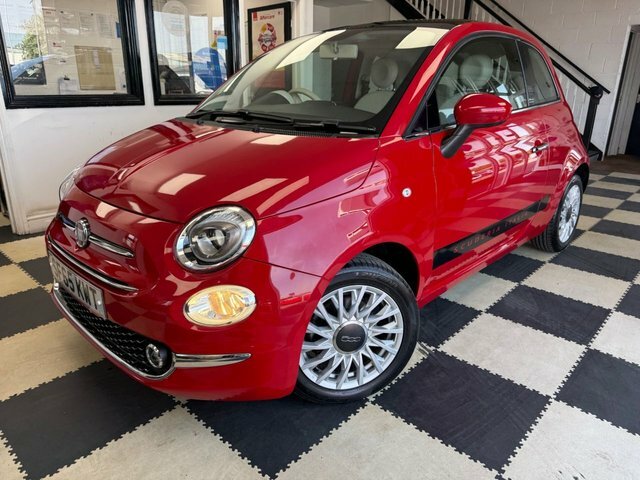 Fiat 500 Lounge Hatchback Red