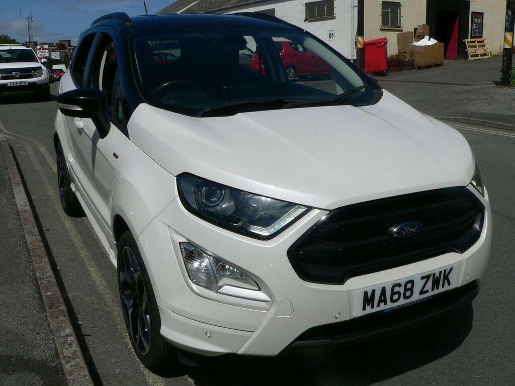 Ford Ecosport 1.0T Ecoboost St-line Euro 6 S S MA68ZWK White