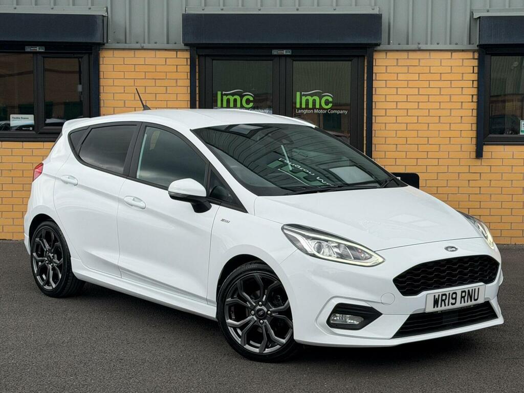 Ford Fiesta Hatchback 1.0T Ecoboost St-line Euro 6 Ss WR19RNU White #6