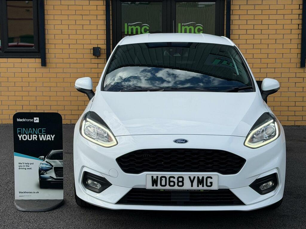 Ford Fiesta Hatchback 1.0T Ecoboost St-line Euro 6 Ss WO68YMG White #4