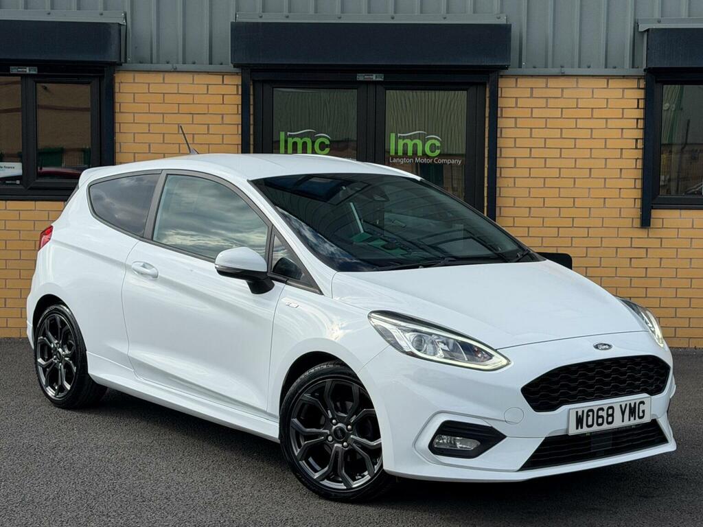 Ford Fiesta Hatchback 1.0T Ecoboost St-line Euro 6 Ss WO68YMG White #6