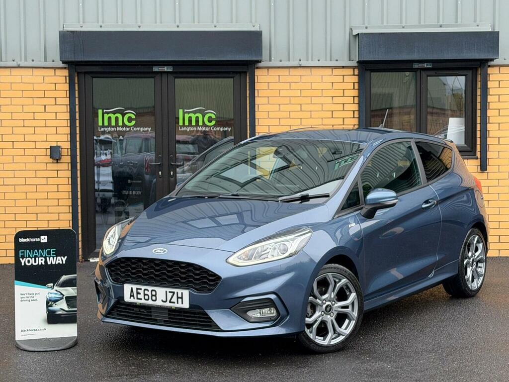 Ford Fiesta Hatchback 1.0T Ecoboost St-line Euro 6 Ss Blue