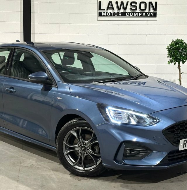 Ford Focus 1.0T Ecoboost St-line Hatchback RJ19PKV Blue #6