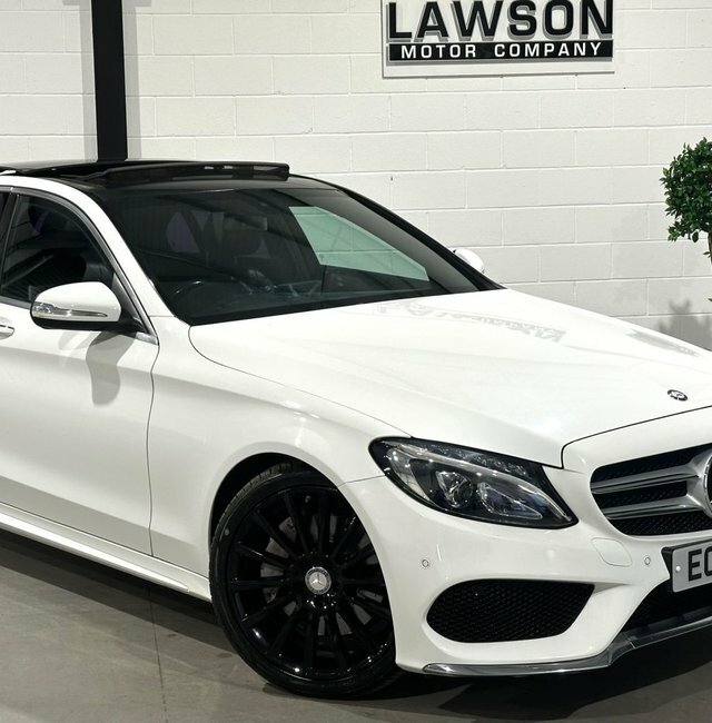 Mercedes-Benz C Class 2.1 C250 Bluetec Amg Line Saloon G-tron White #6