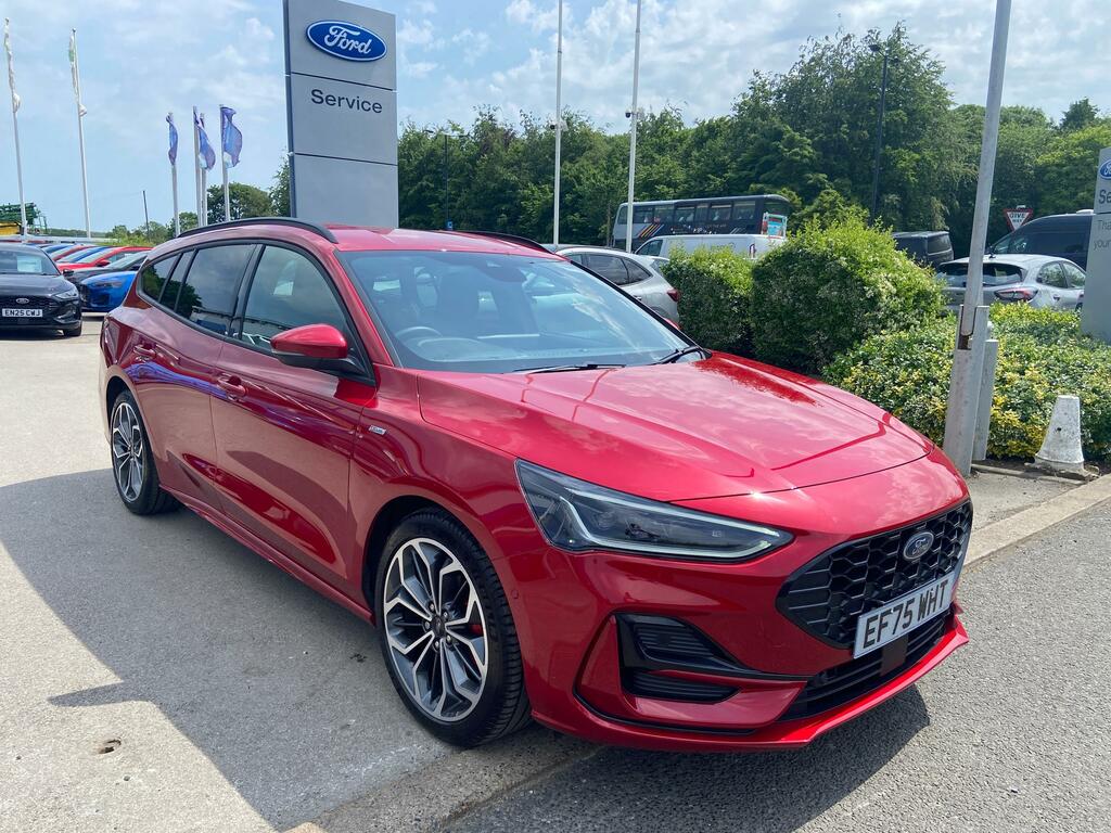 Ford Focus 1.0 Mhev St-line X 155Ps Mild Hybrid Estate M Red