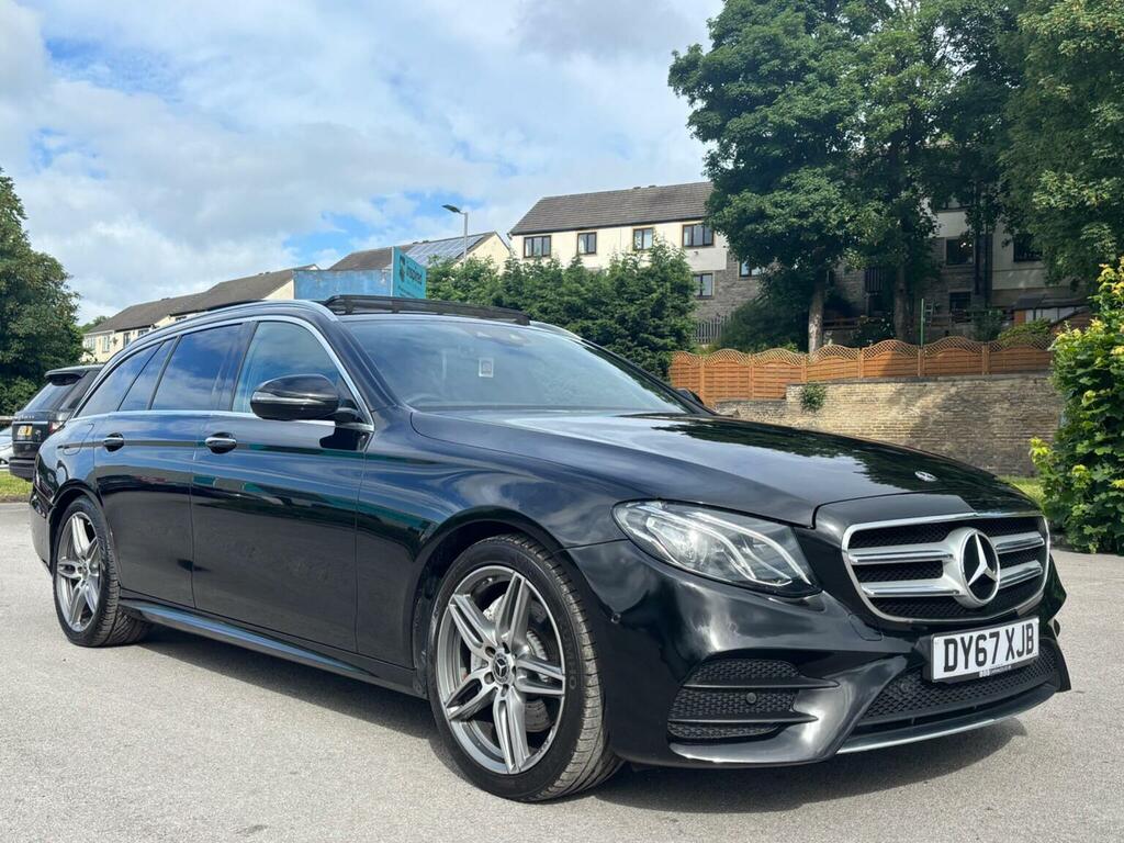 Mercedes-Benz E Class Estate 2.0 E220d Amg Line Premium G-tronic Euro DY67XJB Black #3