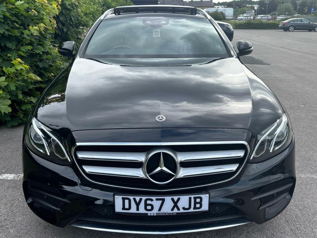 Mercedes-Benz E Class Estate 2.0 E220d Amg Line Premium G-tronic Euro DY67XJB Black #2