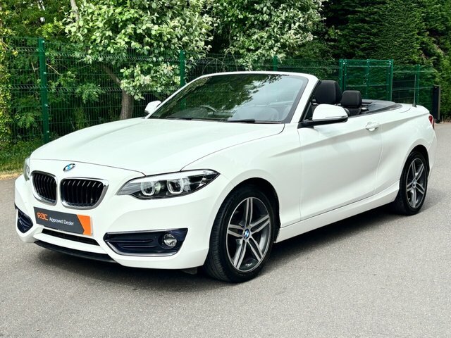 BMW 2 Series 218I Sport Convertible LK67OCF White #3