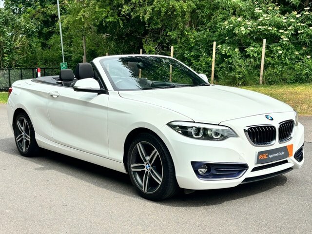 BMW 2 Series 218I Sport Convertible LK67OCF White #5