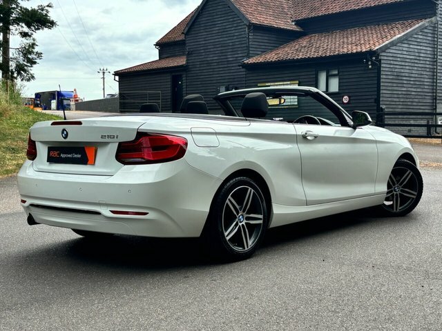 BMW 2 Series 218I Sport Convertible LK67OCF White #2