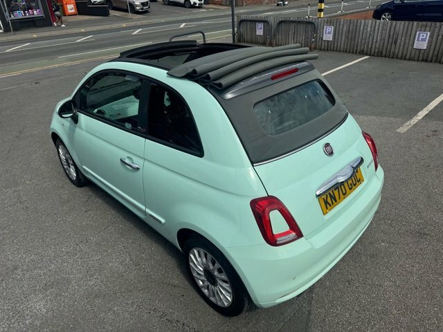 Fiat 500C Convertible Green #3