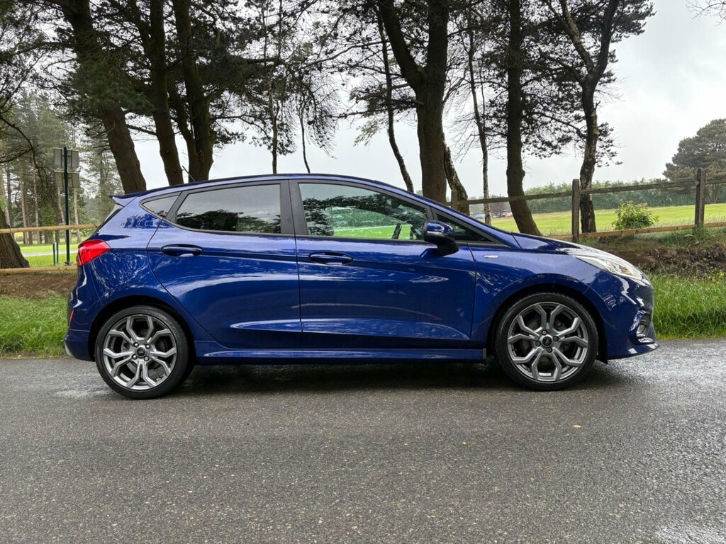 Ford Fiesta 1.0T Ecoboost St-line Euro 6 Ss AO18TXZ Blue #4
