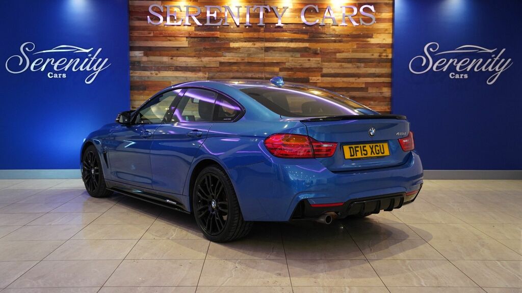 BMW 4 Series Gran Coupe 2015 2.0 418D M Sport Hatchback Blue #3