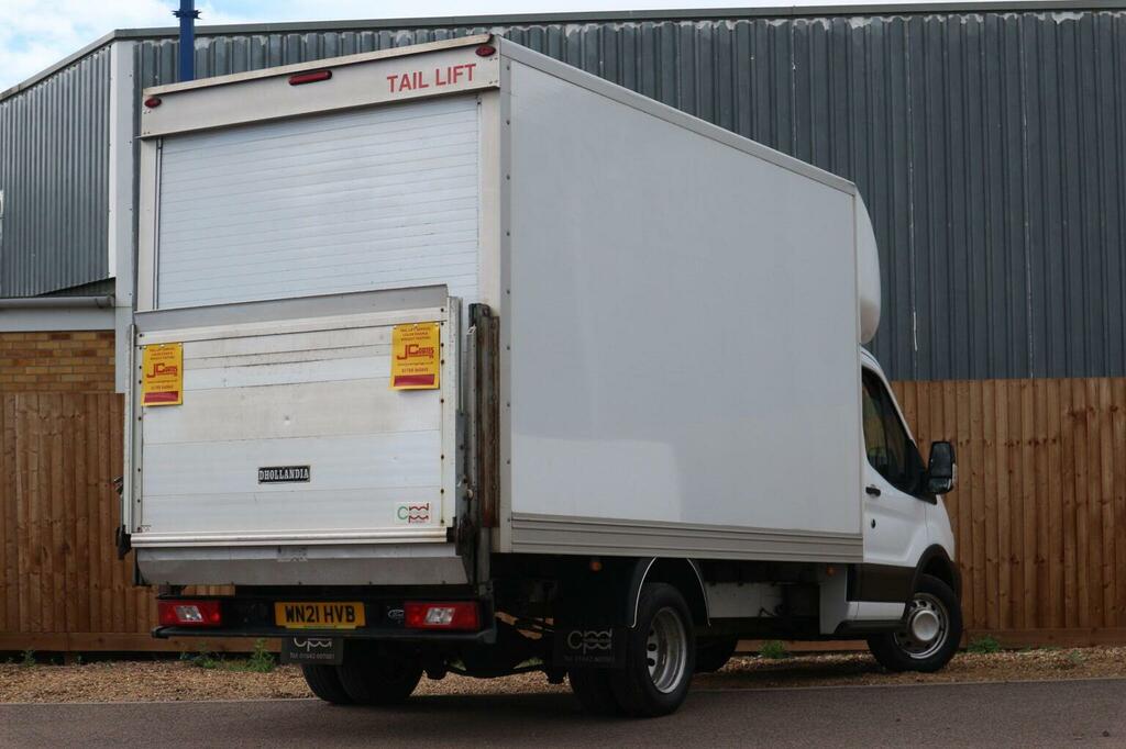 Ford Transit Custom Luton 2.0 350 Ecoblue Leader Rwd L4 Euro 6 Ss 3 WN21HVB White #3