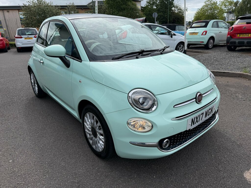 Fiat 500 1.2 Lounge Hatchback Euro 6 Ss NX17WGK Green #3