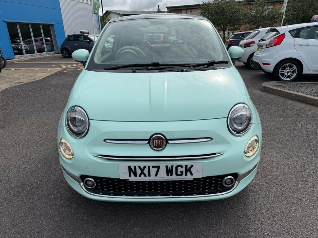 Fiat 500 1.2 Lounge Hatchback Euro 6 Ss NX17WGK Green #2