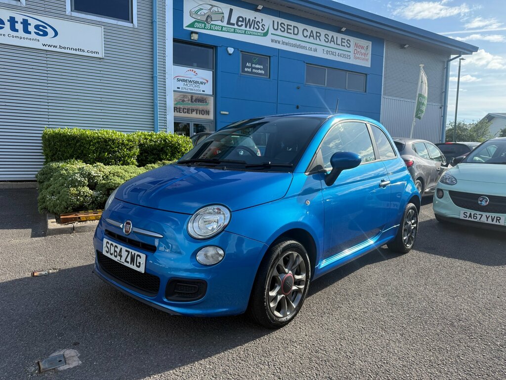Fiat 500 1.2 S Hatchback Euro 6 Ss 69 Blue