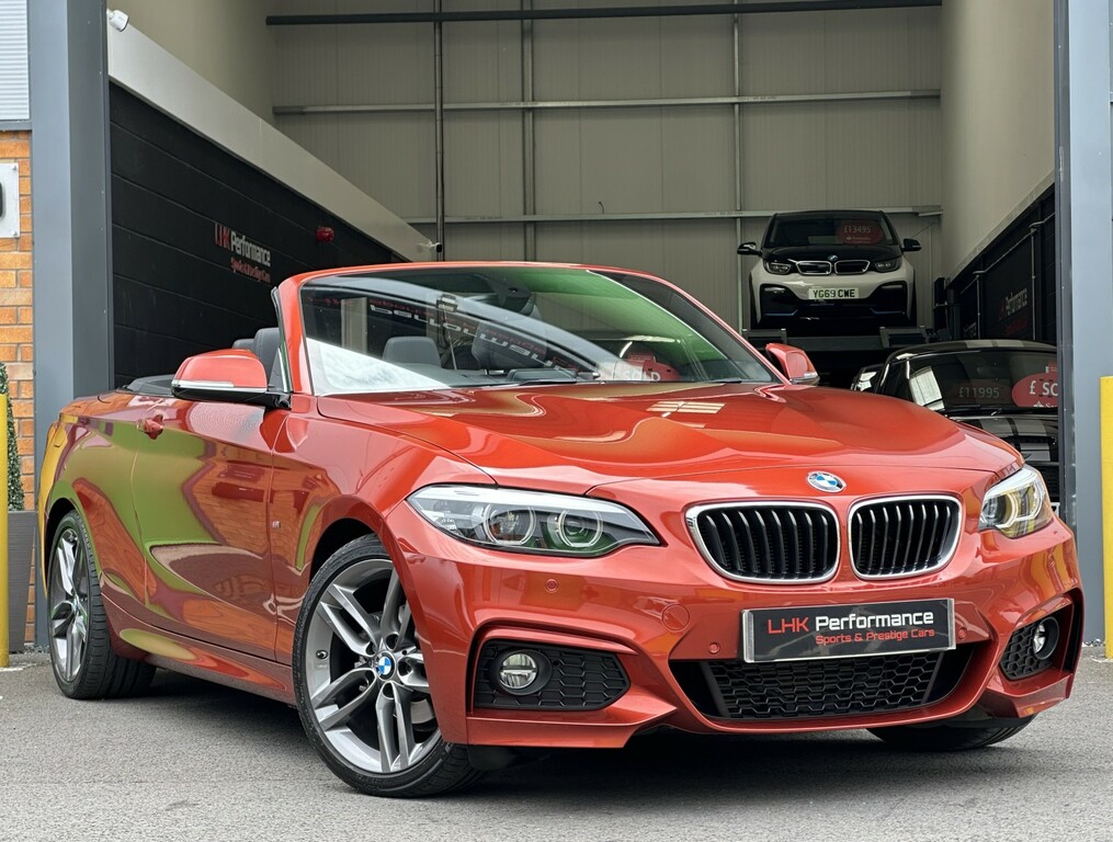 BMW 2 Series Convertible 2.0 218D M Sport Convertible Diese Orange
