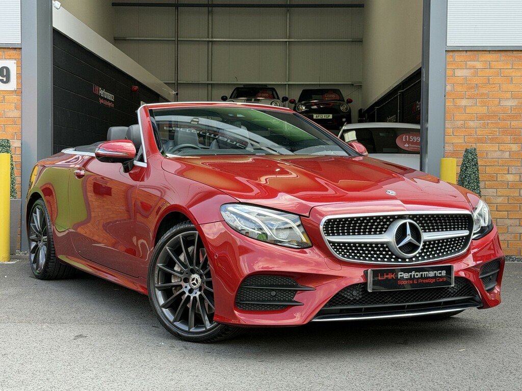 Mercedes-Benz E Class 3.0 E350d V6 Amg Line Premium Plus Cabriolet Red