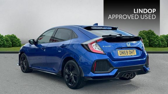 Honda Civic 1.5 Vtec Turbo Gpf Sport Euro 6 Ss DN69OHT Blue #4