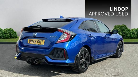 Honda Civic 1.5 Vtec Turbo Gpf Sport Euro 6 Ss DN69OHT Blue #2