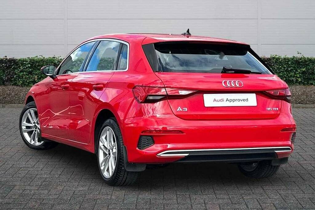 Audi A3 35 Tdi Sport S Tronic ET73XOG Red #3