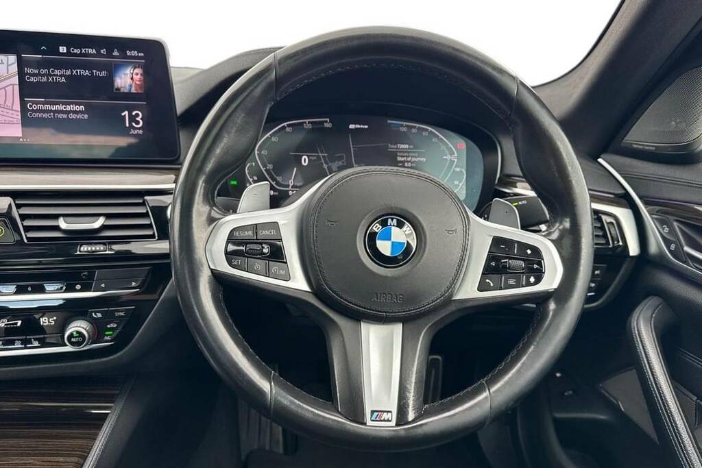 BMW 5 Series 530E M Sport HW70JXC Blue #5