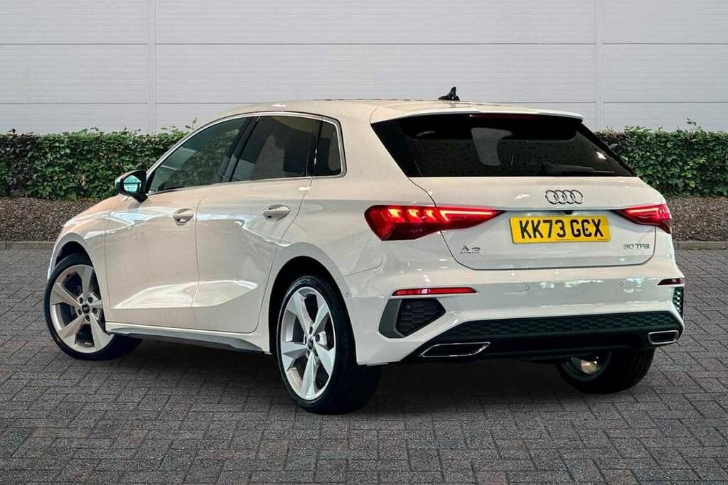 Audi A3 30 Tfsi S Line KK73GCX White #3