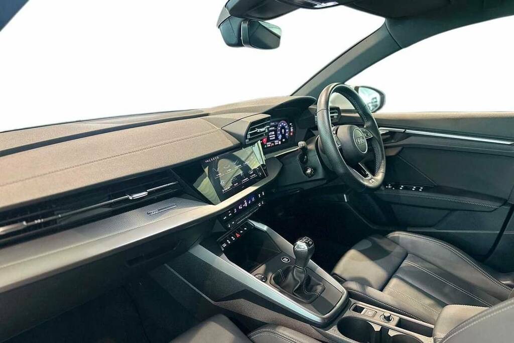 Audi A3 30 Tfsi S Line KK73GCX White #2