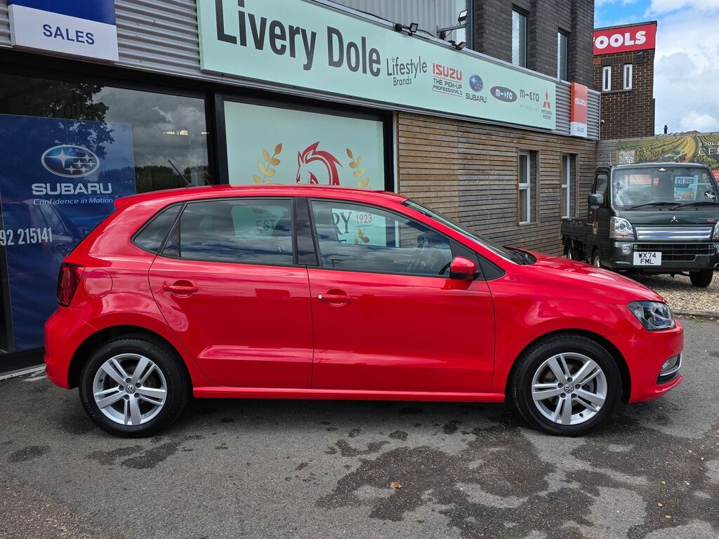 Volkswagen Polo 1.0 Bluemotion Tech Match Edition Hatchback Pe SC17NWO Red #2