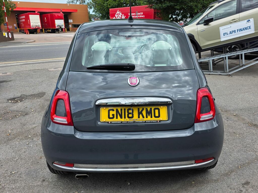 Fiat 500 1.2 Lounge Hatchback Euro 6 Ss GN18KMO Grey #6