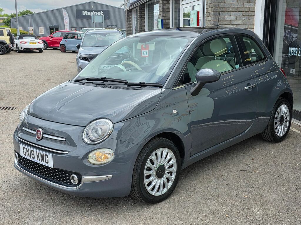 Fiat 500 1.2 Lounge Hatchback Euro 6 Ss GN18KMO Grey #3