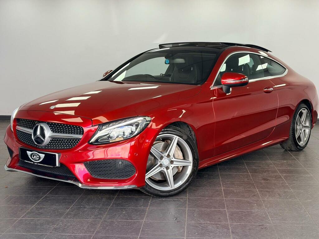 Mercedes-Benz C Class Coupe 2.0 C200 Amg Line Premium 7G-tronic Euro Red