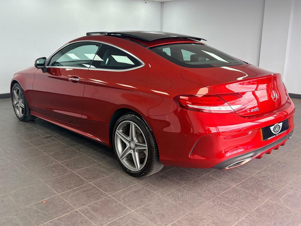 Mercedes-Benz C Class Coupe 2.0 C200 Amg Line Premium 7G-tronic Euro YD16CMA Red #5