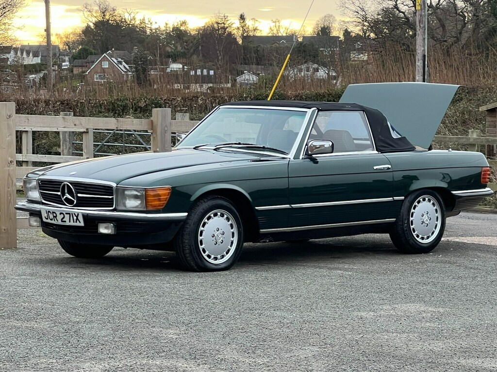 Mercedes-Benz S Class R107 1982 Roadster New Interior 14K Spent Since Green #6