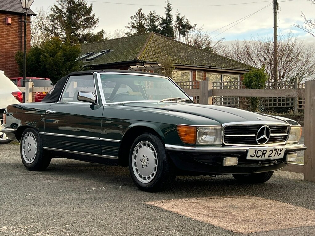 Mercedes-Benz S Class R107 1982 Roadster New Interior 14K Spent Since Green #5