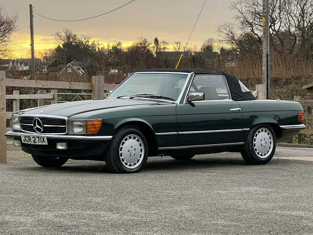 Mercedes-Benz S Class R107 1982 Roadster New Interior 14K Spent Since Green