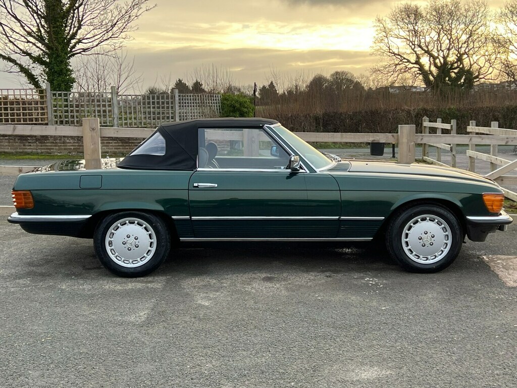 Mercedes-Benz S Class R107 1982 Roadster New Interior 14K Spent Since Green #3