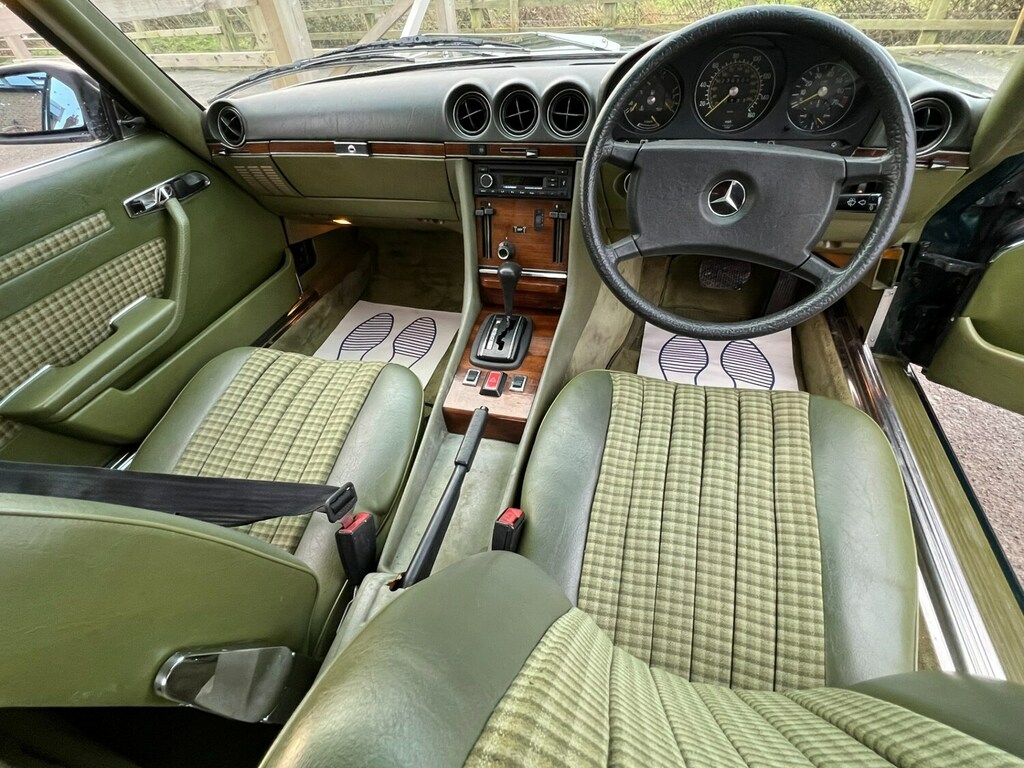 Mercedes-Benz S Class R107 1982 Roadster New Interior 14K Spent Since Green #4