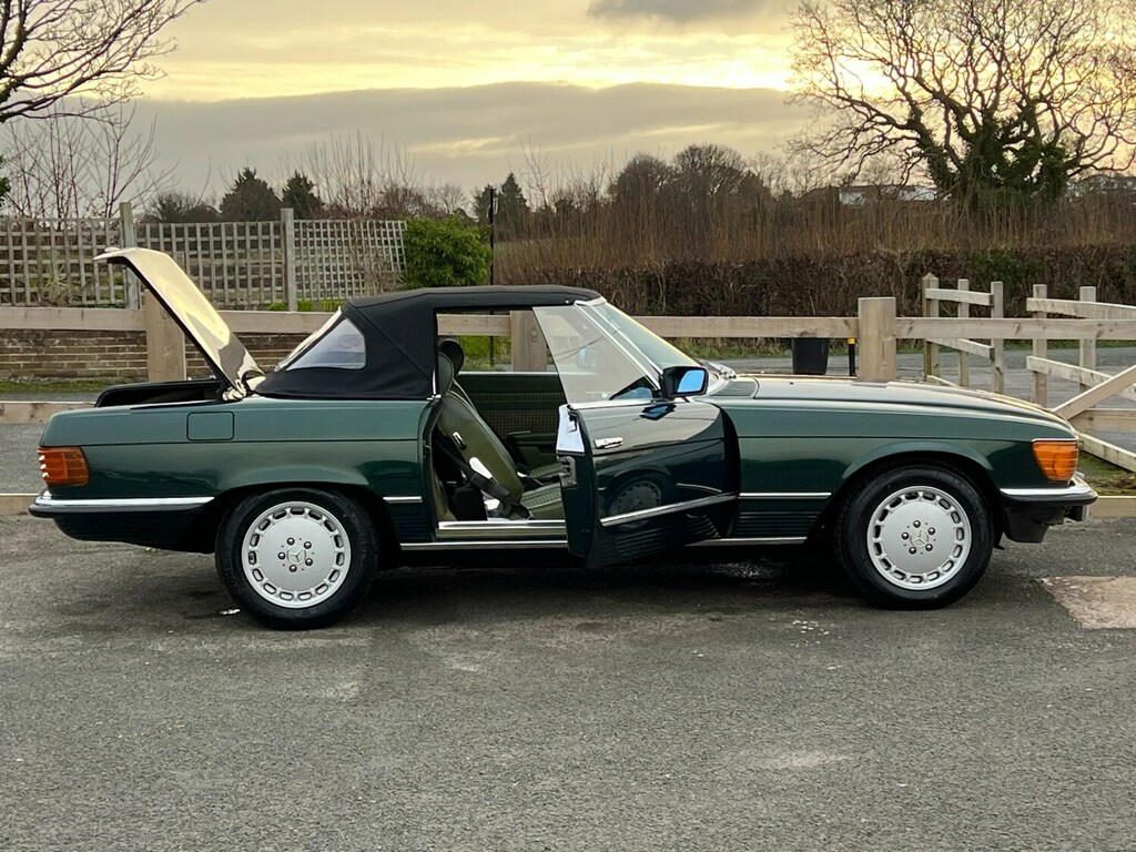 Mercedes-Benz S Class R107 1982 Roadster New Interior 14K Spent Since Green #2